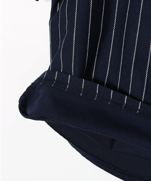 GLOBAL WORK（グローバルワーク）の「【キッズ】ストライププリントＴ半袖/713216（Tシャツ/カットソー・キッズ・オフホワイト/グレー/ネイビー・SMALL/LARGE/MEDIUM/X-LARGE）」の7枚目の写真