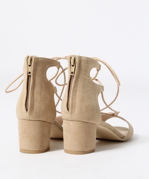 A part by(アパートバイ)の「レースアップヒールサンダル 723653 (サンダル・レディース・ブラック/ベージュ/シルバー・38/24.5cm/37/23.5cm)」の12枚目の写真