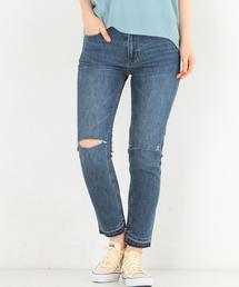 Another Edition | デニムニーダメージ(コバルト)/AEMBC CL DNM KNEE DAMAGE(デニムパンツ)