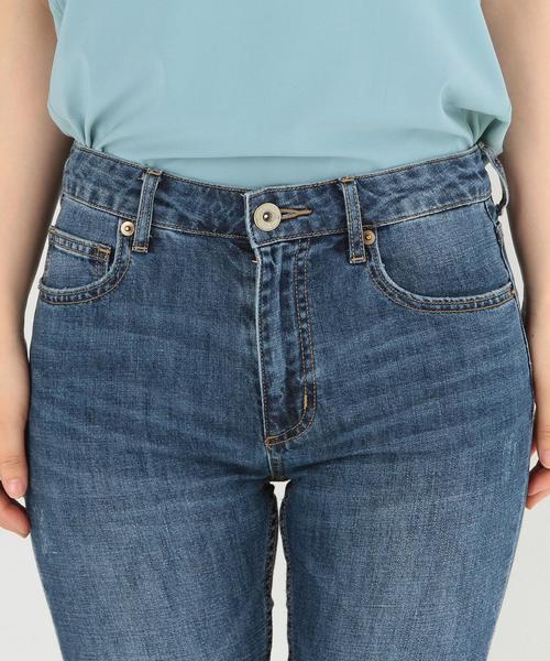 Another Edition（アナザーエディション）の「デニムニーダメージ(コバルト)/AEMBC CL DNM KNEE DAMAGE◆（デニムパンツ・レディース・コバルトブルー・SMALL/MEDIUM）」の5枚目の写真