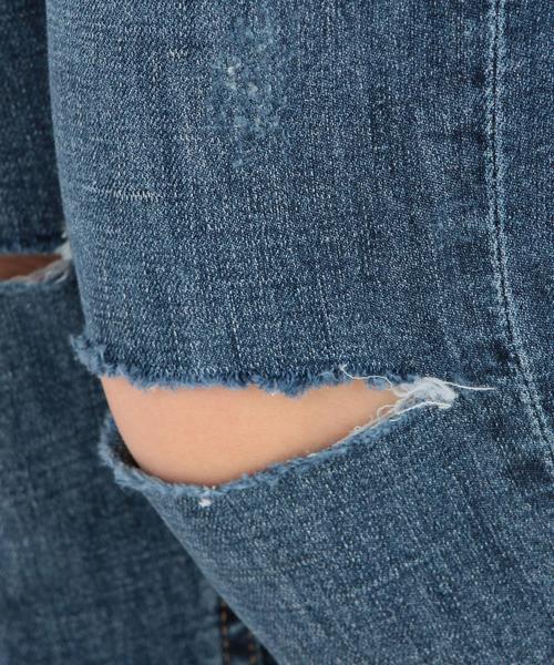 Another Edition（アナザーエディション）の「デニムニーダメージ(コバルト)/AEMBC CL DNM KNEE DAMAGE◆（デニムパンツ・レディース・コバルトブルー・SMALL/MEDIUM）」の15枚目の写真