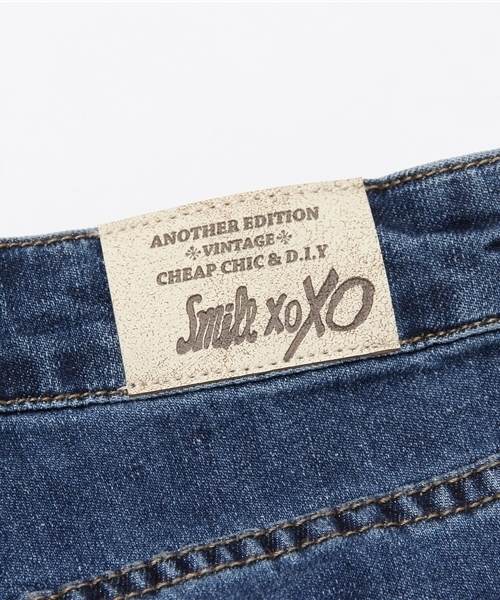 Another Edition（アナザーエディション）の「デニムニーダメージ(コバルト)/AEMBC CL DNM KNEE DAMAGE◆（デニムパンツ・レディース・コバルトブルー・SMALL/MEDIUM）」の6枚目の写真