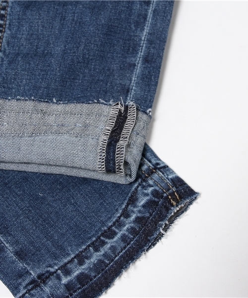 Another Edition（アナザーエディション）の「デニムニーダメージ(コバルト)/AEMBC CL DNM KNEE DAMAGE◆（デニムパンツ・レディース・コバルトブルー・SMALL/MEDIUM）」の7枚目の写真