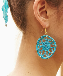 チャイハネ | 【チャイハネ】フラワークロッシュピアス(ピアス（両耳用）)