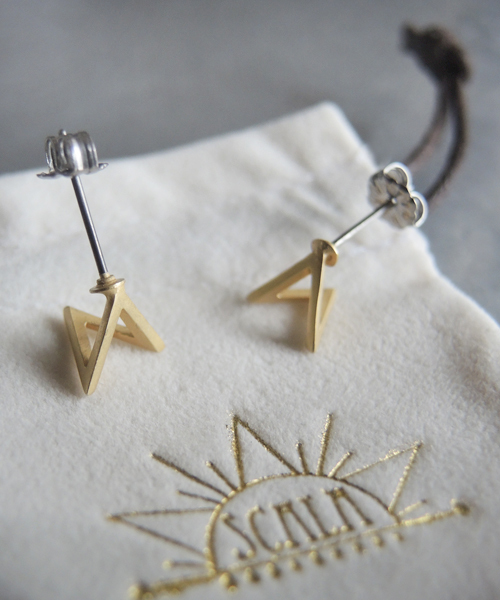 SCALA（スカラ）の「【SCALA/スカラ】Cometピアス/made in JAPAN（日本製）（ピアス（両耳用）・メンズ・シルバー/アンティークシルバー/ゴールド/アンティークゴールド・FREE）」の4枚目の写真