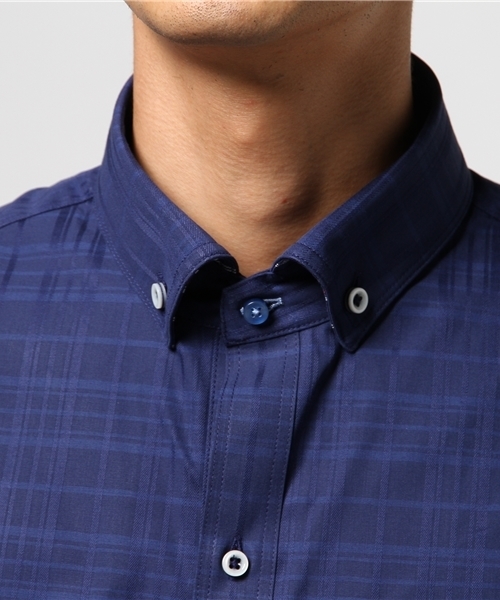 NICOLE CLUB FOR MEN（ニコルクラブフォーメン）の「ナポレオンボタンダウンカラーシャツ（シャツ/ブラウス・メンズ・ホワイト/ブラック/ネイビー/ラベンダー・LARGE/MEDIUM/X-LARGE）」の7枚目の写真