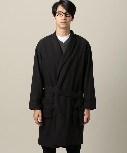 BEAUTY&YOUTH UNITED ARROWS（ビューティーアンドユースユナイテッドアローズ）の「BY ファノンネル シャツガウン◆（その他アウター・メンズ・ブラック/ネイビー・LARGE/MEDIUM）」の14枚目の写真
