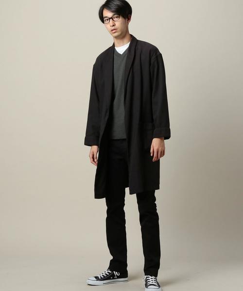 BEAUTY&YOUTH UNITED ARROWS（ビューティーアンドユースユナイテッドアローズ）の「BY ファノンネル シャツガウン◆（その他アウター・メンズ・ブラック/ネイビー・LARGE/MEDIUM）」の16枚目の写真