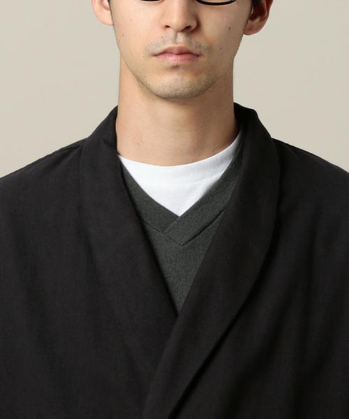 BEAUTY&YOUTH UNITED ARROWS（ビューティーアンドユースユナイテッドアローズ）の「BY ファノンネル シャツガウン◆（その他アウター・メンズ・ブラック/ネイビー・LARGE/MEDIUM）」の7枚目の写真