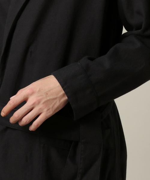 BEAUTY&YOUTH UNITED ARROWS（ビューティーアンドユースユナイテッドアローズ）の「BY ファノンネル シャツガウン◆（その他アウター・メンズ・ブラック/ネイビー・LARGE/MEDIUM）」の8枚目の写真