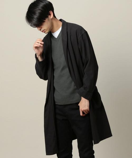 BEAUTY&YOUTH UNITED ARROWS（ビューティーアンドユースユナイテッドアローズ）の「BY ファノンネル シャツガウン◆（その他アウター・メンズ・ブラック/ネイビー・LARGE/MEDIUM）」の3枚目の写真