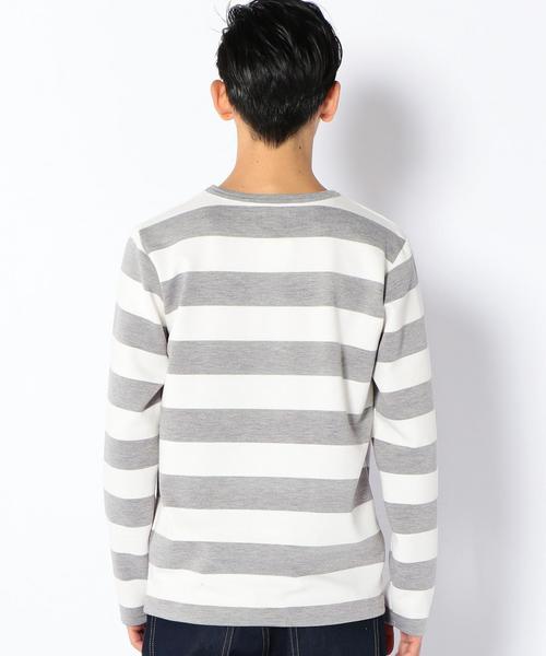 coen（コーエン）の「リップルボーダーカットソー（Tシャツ/カットソー・メンズ・ネイビー/グレー・X-LARGE/SMALL/LARGE/MEDIUM）」の9枚目の写真