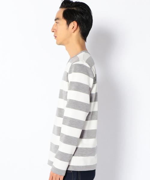 coen（コーエン）の「リップルボーダーカットソー（Tシャツ/カットソー・メンズ・ネイビー/グレー・X-LARGE/SMALL/LARGE/MEDIUM）」の11枚目の写真