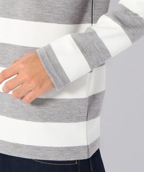 coen（コーエン）の「リップルボーダーカットソー（Tシャツ/カットソー・メンズ・ネイビー/グレー・X-LARGE/SMALL/LARGE/MEDIUM）」の4枚目の写真