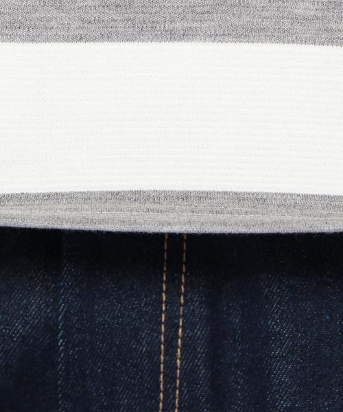 coen（コーエン）の「リップルボーダーカットソー（Tシャツ/カットソー・メンズ・ネイビー/グレー・X-LARGE/SMALL/LARGE/MEDIUM）」の6枚目の写真