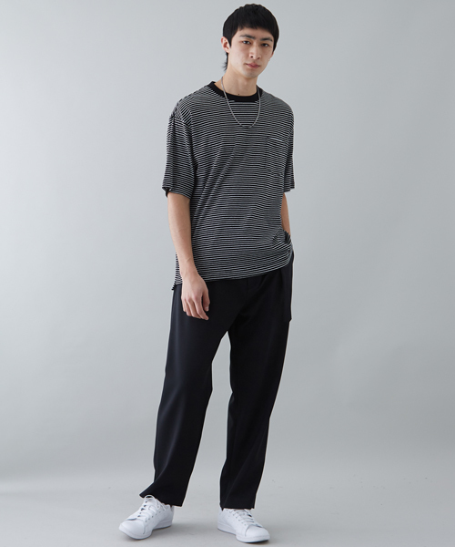 STUDIOUS（ステュディオス）の「STUDIOUS ベルテッドワイドスラックス（スラックス・メンズ・ブラック/ネイビー・2/1/3）」の12枚目の写真