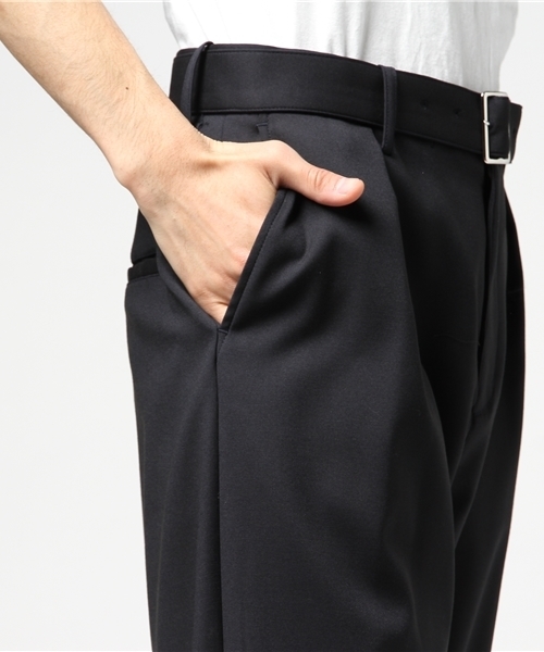STUDIOUS（ステュディオス）の「STUDIOUS ベルテッドワイドスラックス（スラックス・メンズ・ブラック/ネイビー・2/1/3）」の8枚目の写真
