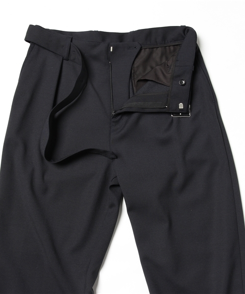 STUDIOUS（ステュディオス）の「STUDIOUS ベルテッドワイドスラックス（スラックス・メンズ・ブラック/ネイビー・2/1/3）」の10枚目の写真