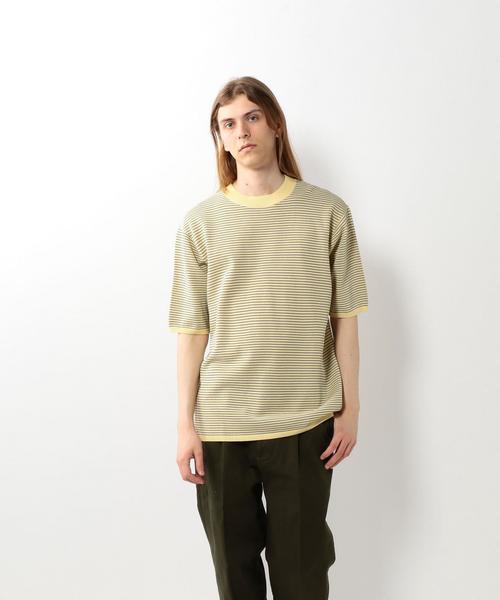 Steven Alan(スティーブンアラン)の「<Steven Alan> PPR/NY BOR MOCK 5SL/ニット ◆(ニット/セーター・メンズ・ブラック/クリーム・MEDIUM/SMALL/X-LARGE/LARGE)」の1枚目の写真