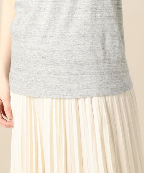 AURALEE（オーラリー）の「＜AURALEE＞ベーシックスリーブレスカットソー Ψ（Tシャツ/カットソー・レディース・ホワイト/ブラック/グレー・1）」の7枚目の写真