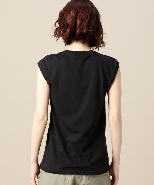 AURALEE（オーラリー）の「＜AURALEE＞ベーシックスリーブレスカットソー Ψ（Tシャツ/カットソー・レディース・ホワイト/ブラック/グレー・1）」の4枚目の写真