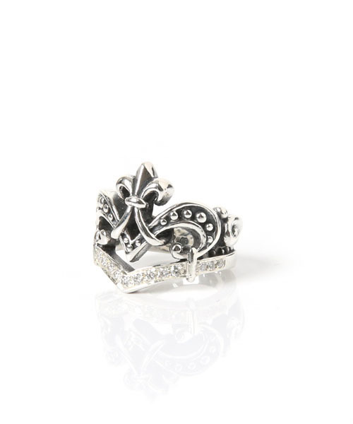 ROYAL ORDER(ロイヤルオーダー)の「VERONIQUE TIARA RING w/ PAVÉ DIAMONDS(リング・レディース・シルバー・14号 US-7/11号 US-5h/10号 US-5/13号 US-6h/15号 US-7h/18号 US-9/16号 US-8/12号 US-6)」の3枚目の写真