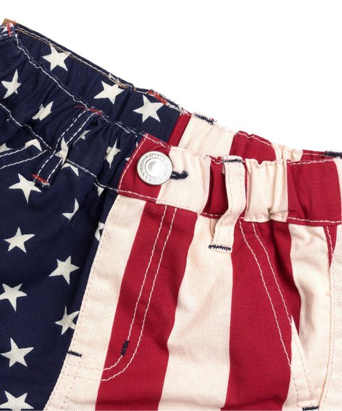 BREEZE（ブリーズ）の「星条旗柄パンツ 4.5分丈（その他パンツ・キッズ・レッド/グリーン・130/140/120/100/80/90/110/95）」の11枚目の写真