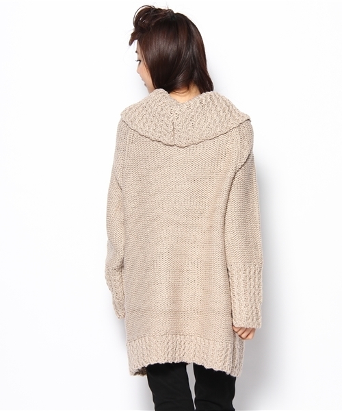 DouDou（ドゥドゥ）の「酸性ACニットガウン（その他アウター・レディース・ベージュ・FREE）」の5枚目の写真