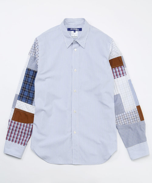 Comme Des Garcons Junya Watanabe Man コムデギャルソンジュンヤワタナベマン の 18ss ストライプ 袖多素材切替シャツ シャツ ブラウス Wear