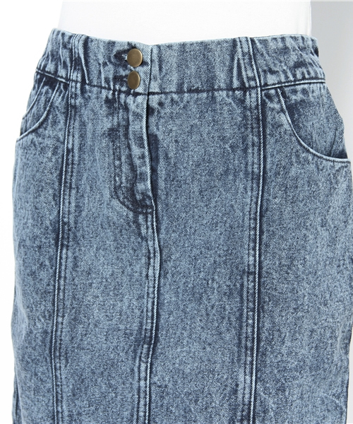 Kastane（カスタネ）の「デニムタイトSK（デニムスカート・レディース・カモフラージュ/インディゴブルー/ライトブルー/ケミカルウォッシュ/アニマル・MEDIUM/SMALL）」の6枚目の写真