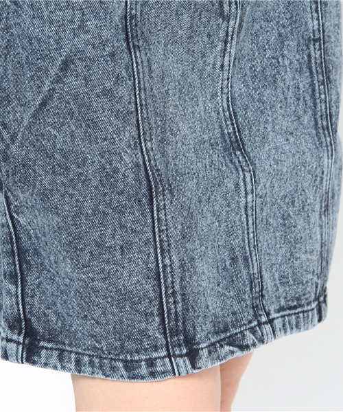 Kastane（カスタネ）の「デニムタイトSK（デニムスカート・レディース・カモフラージュ/インディゴブルー/ライトブルー/ケミカルウォッシュ/アニマル・MEDIUM/SMALL）」の8枚目の写真