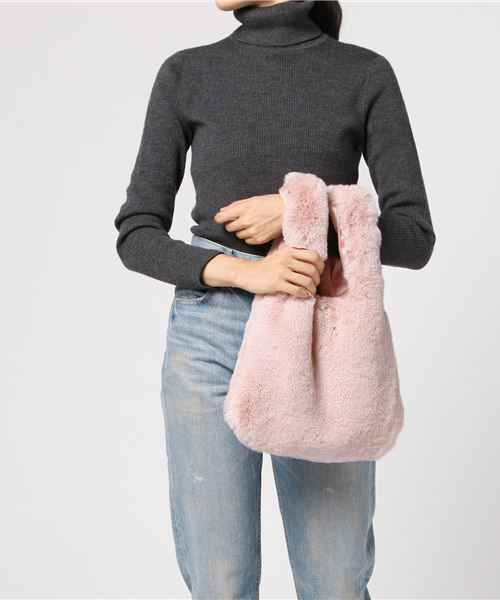 Green Parks(グリーンパークス)の「・エコファートートバッグ(トートバッグ・レディース・オフホワイト/ライトグレー/ブラック/ピンク・FREE)」の11枚目の写真