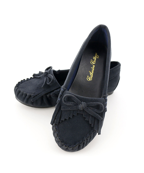 Catherine Cottage（キャサリンコテージ）の「モカシンシューズ（モカシン/デッキシューズ・キッズ・ピンク/チェリーピンク/ネイビー/ブラウン/グレー・20/21/22/23）」の3枚目の写真