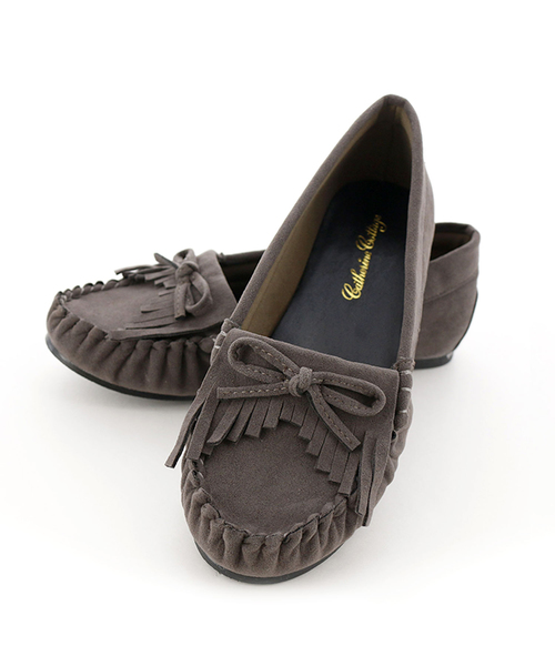 Catherine Cottage（キャサリンコテージ）の「モカシンシューズ（モカシン/デッキシューズ・キッズ・ピンク/チェリーピンク/ネイビー/ブラウン/グレー・20/21/22/23）」の10枚目の写真