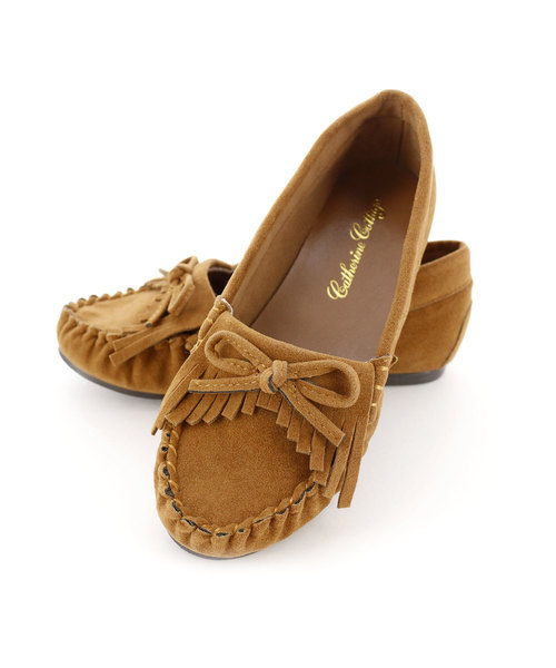 Catherine Cottage（キャサリンコテージ）の「モカシンシューズ（モカシン/デッキシューズ・キッズ・ピンク/チェリーピンク/ネイビー/ブラウン/グレー・20/21/22/23）」の7枚目の写真