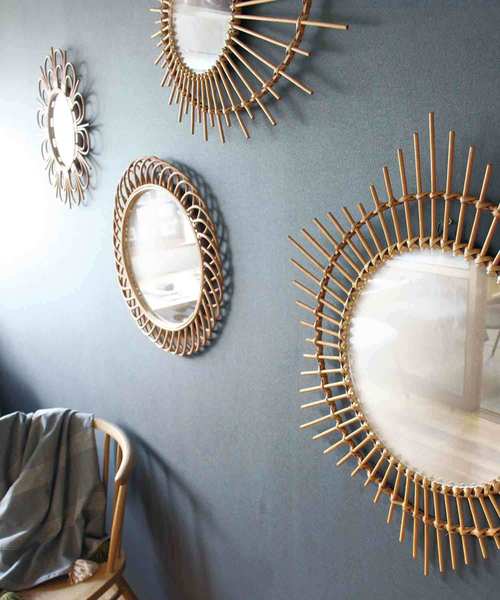 rotta rattan mirror ellipse L / ロッタラタンミラーエリプス L