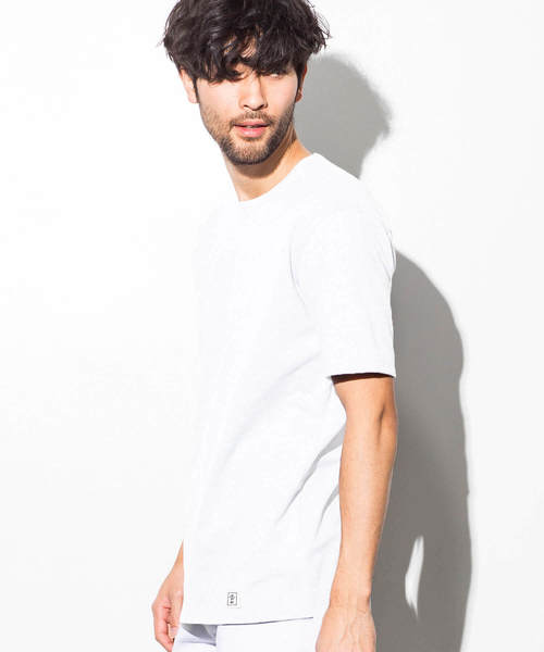 AZ by junhashimoto（エーゼイ バイ ジュンハシモト）の「AZ by junhashimoto(エーゼイ バイ ジュンハシモト)ロング丈 半袖Ｔシャツ（Tシャツ/カットソー・メンズ・ホワイト×ブラック/トップグレー/ブラック/ホワイト・MEDIUM/SMALL/LARGE/X-LARGE）」の8枚目の写真