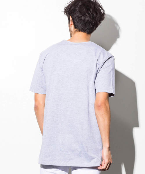 AZ by junhashimoto（エーゼイ バイ ジュンハシモト）の「AZ by junhashimoto(エーゼイ バイ ジュンハシモト)ロング丈 半袖Ｔシャツ（Tシャツ/カットソー・メンズ・ホワイト×ブラック/トップグレー/ブラック/ホワイト・MEDIUM/SMALL/LARGE/X-LARGE）」の14枚目の写真