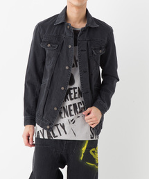 ✡VivienneWestwood✡ブラックデニムジャケット　サイズ3 Vivienne Westwood MAN（ヴィヴィアンウエストウッドマン）の