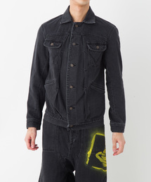 vivienne westwood デニム風ジャケット(ボタン紛失あり) 80s 赤タグ vivienne westwood デニムジャケット ヴィヴィアン