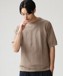 green label relaxing | SC ウォッシュド カノコ ムジT /　サマーニット ◆(ニット/セーター)