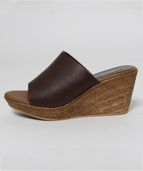 shopnikoniko（ショップニコニコ）の「日本製 サボサンダル 厚底  ジュート風 ストラップ（サンダル・レディース・ブラック/ダークブラウン/ホワイト・S/M/L/LL）」の6枚目の写真