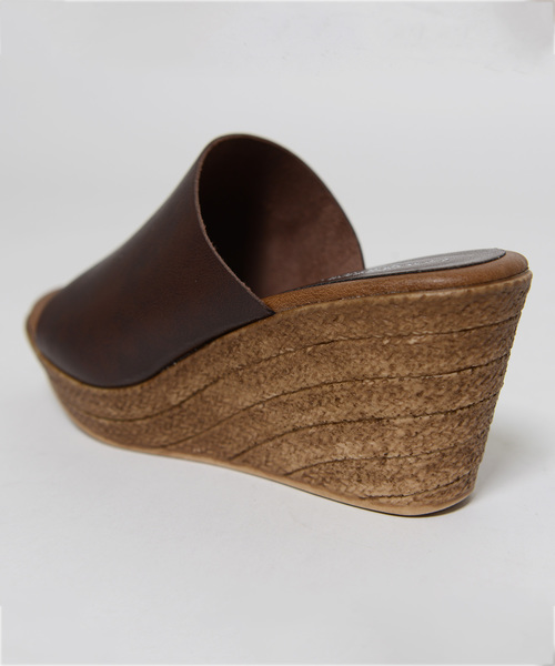 shopnikoniko（ショップニコニコ）の「日本製 サボサンダル 厚底  ジュート風 ストラップ（サンダル・レディース・ブラック/ダークブラウン/ホワイト・S/M/L/LL）」の7枚目の写真