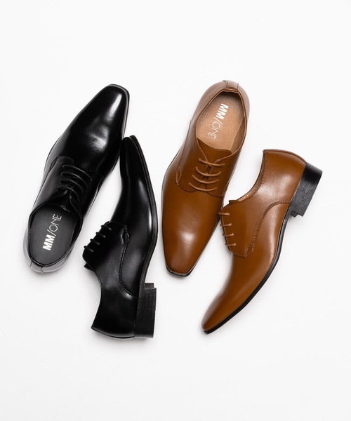 MM/ONE(エムエムワン)の「プレーントゥ ビジネスシューズ / 外羽根(ドレスシューズ・メンズ・ブラック/ブラウン・44/46/40/39/41/42/43/45)」の7枚目の写真