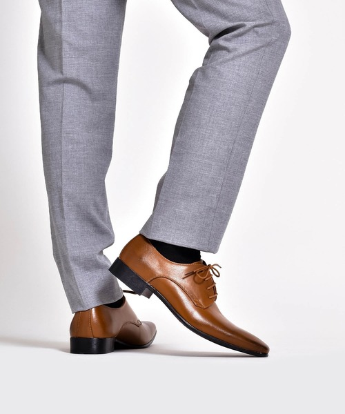 MM/ONE(エムエムワン)の「プレーントゥ ビジネスシューズ / 外羽根(ドレスシューズ・メンズ・ブラック/ブラウン・44/46/40/39/41/42/43/45)」の18枚目の写真