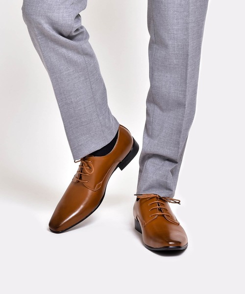 MM/ONE(エムエムワン)の「プレーントゥ ビジネスシューズ / 外羽根(ドレスシューズ・メンズ・ブラック/ブラウン・44/46/40/39/41/42/43/45)」の16枚目の写真