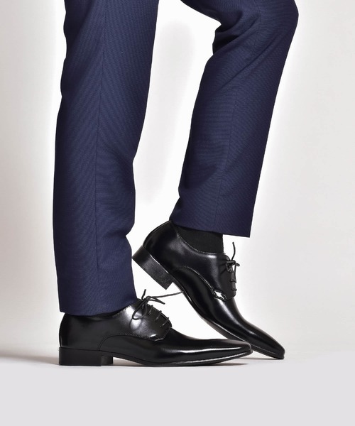MM/ONE(エムエムワン)の「プレーントゥ ビジネスシューズ / 外羽根(ドレスシューズ・メンズ・ブラック/ブラウン・44/46/40/39/41/42/43/45)」の21枚目の写真