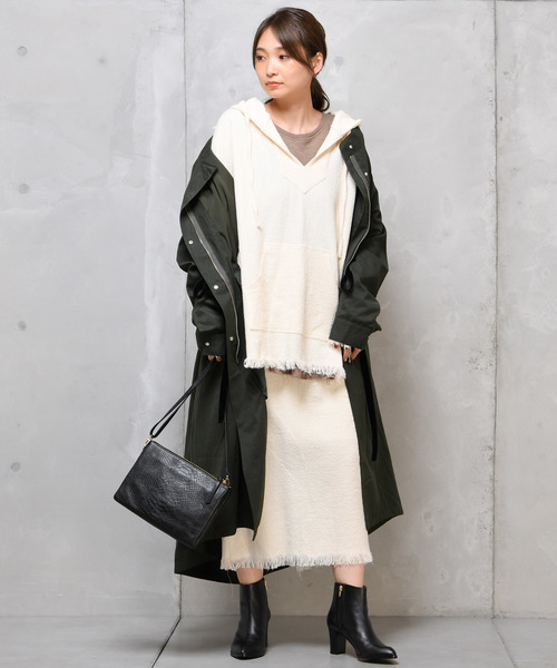 DouDou（ドゥドゥ）の「メキシカンタイトスカート（スカート・レディース・ブラック/オフホワイト/アイボリー・FREE）」の8枚目の写真