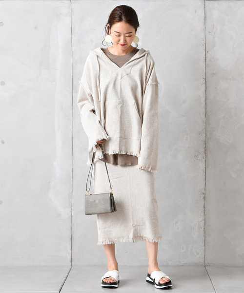 DouDou（ドゥドゥ）の「メキシカンタイトスカート（スカート・レディース・ブラック/オフホワイト/アイボリー・FREE）」の11枚目の写真