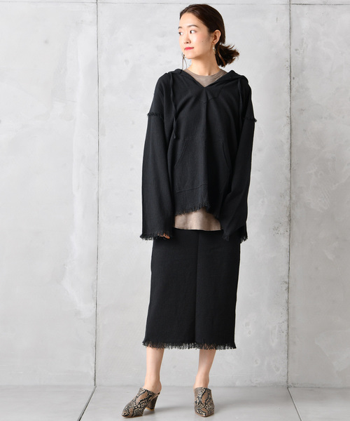 DouDou（ドゥドゥ）の「メキシカンタイトスカート（スカート・レディース・ブラック/オフホワイト/アイボリー・FREE）」の12枚目の写真